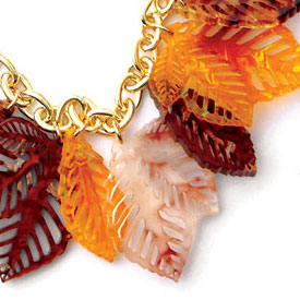 New Acrylic Leaf Charms