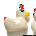 N1071+ - Evil Ducky - Glows in the Dark - 3-D Hand Painted Resin Charm