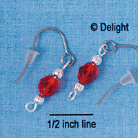 Beaded Earrings - Red