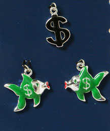 M1071 - Money Fish - Scrapbook Charm Set