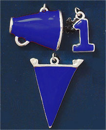 M1084 - Blue Team Spirit - Scrapbook Charm Set