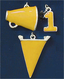 M1091 - Yellow Team Spirit - Scrapbook Charm Set