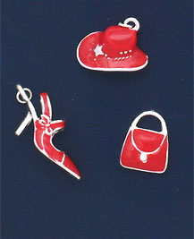 M1110 - Red Diva - Scrapbook Charm Set