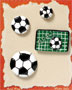 S1006 - Soccer - Flat Backed Resin Scrapbook Embellishment Set