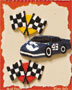 S1067 - Race Cars - Flat Backed Resin Scrapbook Embellishment Set