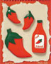 S1070 - Hot Sauce - Flat Backed Resin Scrapbook Embellishment Set