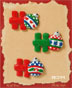 S1124 - Ho,Ho,Ho - Flat Backed Resin Scrapbook Embellishment Set