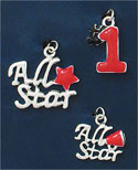 M1066 - All Star Red - Scrapbook Charm Set