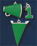 M1085 - Green Team Spirit - Scrapbook Charm Set