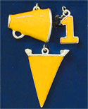 M1091 - Yellow Team Spirit - Scrapbook Charm Set