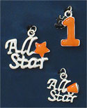 M1095 - Orange All Star - Scrapbook Charm Set