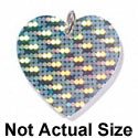 A1001 tlf - Large Hologram Heart - Acrylic Charm