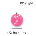 A1122 tlf - Small Pink Volleyball Player - Acrylic Charm