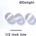 B1062 - 10 mm Resin Round Beads - Clear Crystal (12 per package)