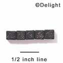 B1070 - 6 mm Resin Cube Bead - Dark Brown 