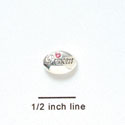 B1072 - 11x8mm Silver-Plated 