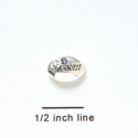 B1073 - 11x8mm Silver-Plated 
