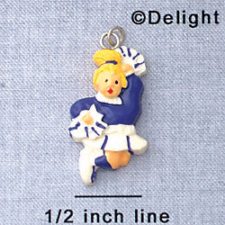 7013 - Cheerleader - Purple  - Resin Charm