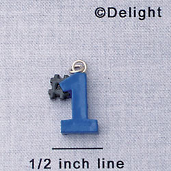 7032 - #1 - Blue  - Resin Charm