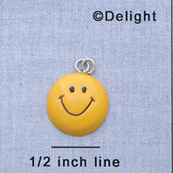 7084 - Smiley Face - Resin Charm
