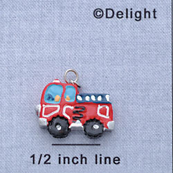 7086 - Fire Engine - Red  - Resin Charm