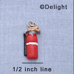 7132 - Fire Extinguisher - Red  - Resin Charm