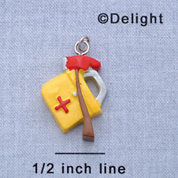 7133 - Fire Collage - Ax 1 St Aid  - Resin Charm