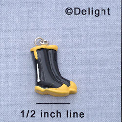 7134 - Fireman Boots - Resin Charm