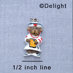 7135 tlf - Nurse Bear - Resin Charm