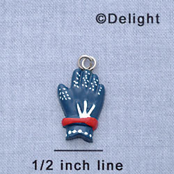 7154 - Golf Glove - Blue  - Resin Charm