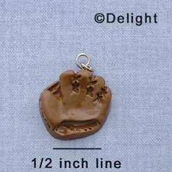 7158 - Baseball Glove - Resin Charm