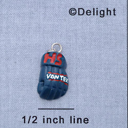 7166 - Hockey Glove - Resin Charm