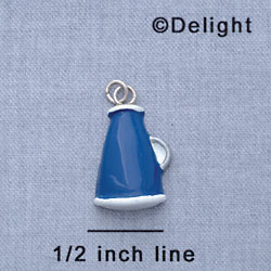 7175 - Megaphone - Blue  - Resin Charm