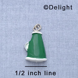 7179 - Megaphone - Green  - Resin Charm