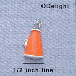 7181 - Megaphone - Orange  - Resin Charm