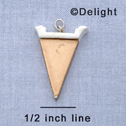 7184 - Pennant - Gold  - Resin Charm