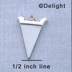 7185 - Pennant - Silver  - Resin Charm