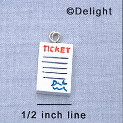 7208 - Police Ticket - Resin Charm