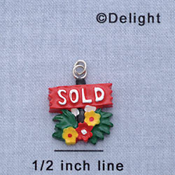7213 - Sold Sign - Resin Charm