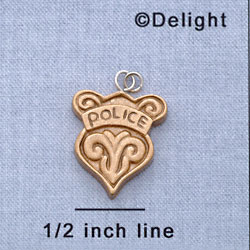 7216 - Police Badge - Resin Charm