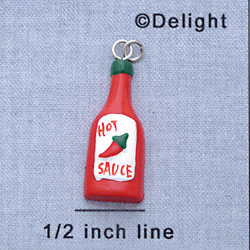 7260 - Hot Sauce Bottle - Resin Charm