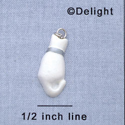 7269 - Cat - White  - Resin Charm