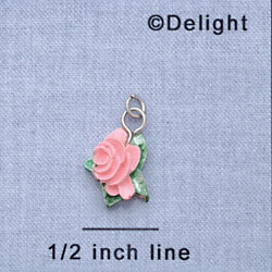 7290 - Flower - Pink Pastel  - Resin Charm