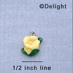 7291 - Flower - Yellow Pastel  - Resin Charm
