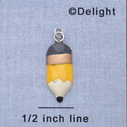 7358 - Pencil - Yellow  - Resin Charm