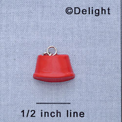 7368 - Food Dish - Red  - Resin Charm