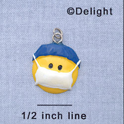 7371 - Smiley Face - Surgeon  - Resin Charm