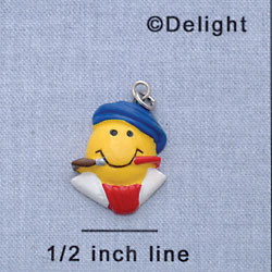 7375 - Smiley Face - Artist  - Resin Charm