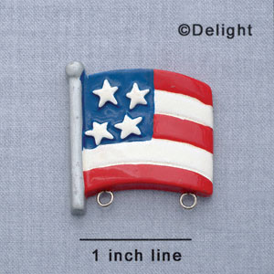 7387 - Usa - Flag  - Resin Charm Holder