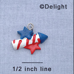 7392 - Firecracker - Usa  - Resin Charm